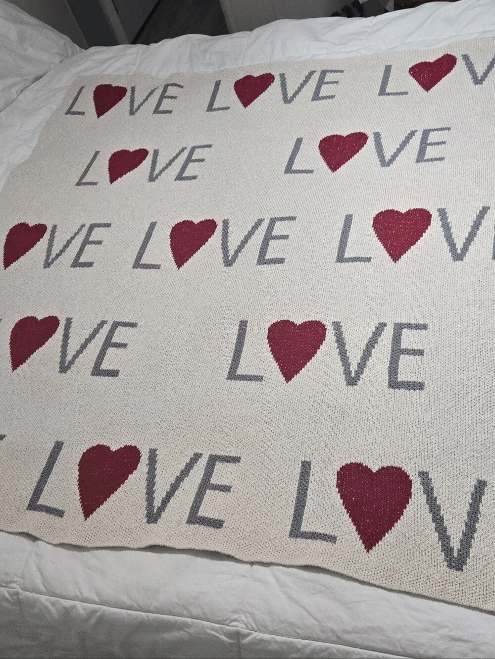 RACHEL ROY VALENTINES HEARTS THROW BLANKET